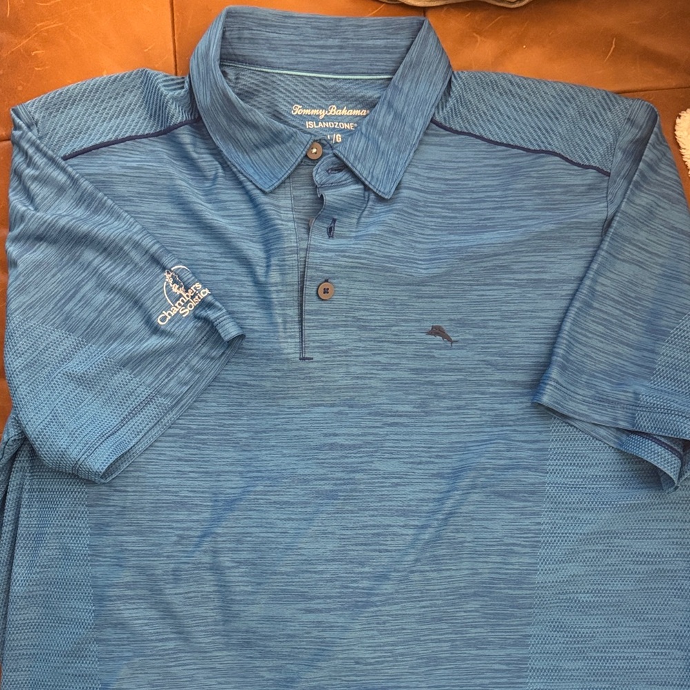 Tommy Bahama Men's Ocean Blue Golf Polo